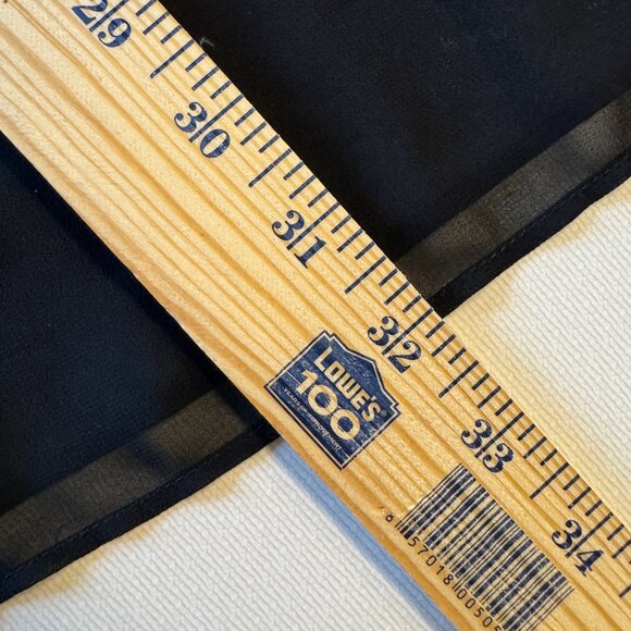 Sheer Flowy Babydoll Tunic Top LG/XL Black Bell Sleeves 3D Flower Fairy Goth - Picture 9 of 9